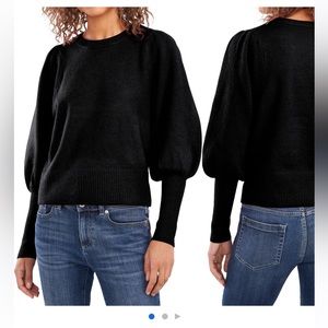 XL White- Cece Juliet Crewneck Sweater